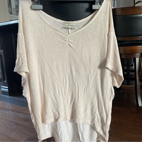 Urban Outfitters Beige Slouchy Boho T Shirt - SIZE S - Picture 2 of 3